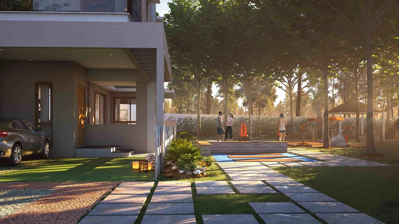 NVT Stopping By The Wood Villas In Whitefield Bangalore Open Gym